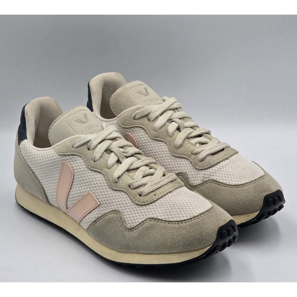VEJA SDU REC Alveomesh Sneakers Women's US 8 EU 38 Gray Pink Vegan Shoes